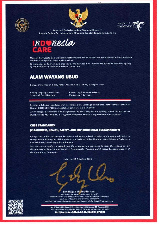 Alam Wayang Ubud - Chse Certified Esterno foto